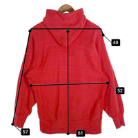 70-80's Champion チャンピオン リバースウィーブ プルオーバースウェットパーカー 目無し レッド USA製 単色タグ Size M 福生店