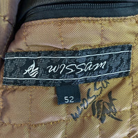 AL WISSAM アルウィッサム MONEY PATCHWORK LEATHER JACKET 世界紙幣 レザー パッチワーク レザージャケット ブラック size52 瑞穂店