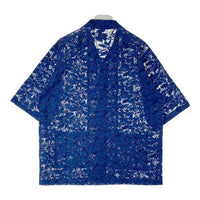 Needles ニードルズ Cabana Shirt カバナシャツ C Pe R Lace Cloth FLOWER フラワーレース 半袖 ブルー MR252 Size L 瑞穂店
