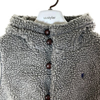 Gymphlex ジムフレックス ボアベスト くるみボタン グレー size14 瑞穂店