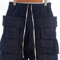 Rick Owens DRKSHDW リックオウエンス ダークシャドウ CREATCH CARGO DRAWSTRING クリーチ カーゴパンツ DU02B4376-SBB ブラック Size XS 福生店