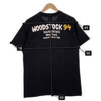 90's WOODSTOCK 94 ウッドストック プリントTシャツ ブラック GEM USA製 94コピーライト Size L 福生店