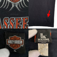 HARLEY-DAVIDSON ハーレーダビッドソン バー&シールド イーグル プリント Tシャツ ブラック Size XL 福生店