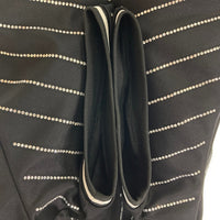 Supreme シュプリーム 22SS Rhinestone Stripe Baseball Jersey ラインストーン ベースボールシャツ ブラック sizeL 瑞穂店