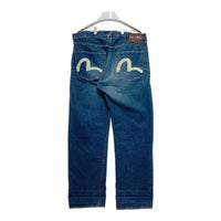EVISU PARIS エヴィス ボタンフライ デニムパンツ ジーンズ インディゴ 白カモメペンキ Size 36 瑞穂店