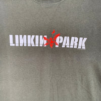 00's LINKIN PARK リンキンパーク 半袖 Tシャツ オリーブ WINTERLANDタグ Size L 福生店
