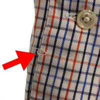 Ralph Lauren ラルフローレン YARMOUTH ボタンダウンチェックシャツ コットンピンポイントオックスフォード ホワイト オレンジ Size 15 福生店