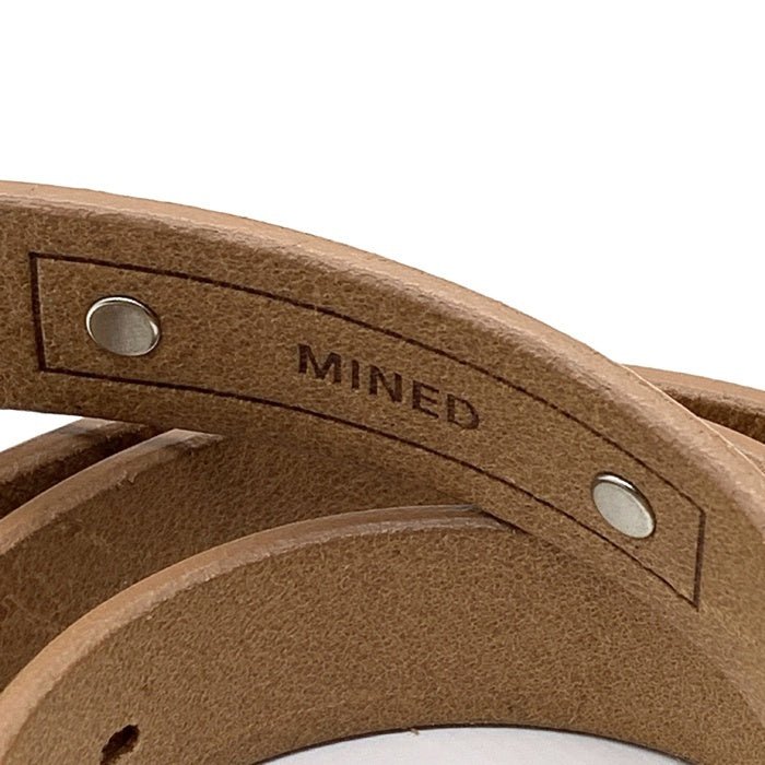 MINEDENIM マインデニム レザー ナローベルト キャメル 日本製