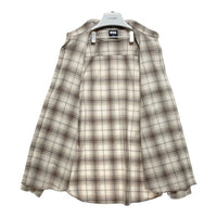 FTC エフティーシー チェック ネルシャツ ベージュ×ブラウン sizeXL 瑞穂店