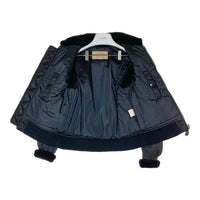 AVIREX アヴィレックス 6141019 フライトジャケット ナイロン ムートンレザー切替 ブラック sizeF 瑞穂店