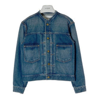 IENA イエナ L'ATELIER DENIM ノーカラーデニムジャケット ブルー size38 瑞穂店