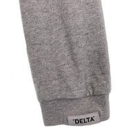 DELTA デルタ プリント ロングスリーブTシャツ グレー Size L 福生店