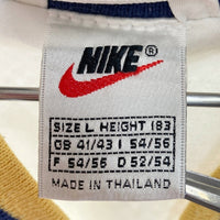 NIKE ナイキ 90's 銀タグ タイ製 テニスロゴ リブブルゾン ホワイト sizeL 瑞穂店