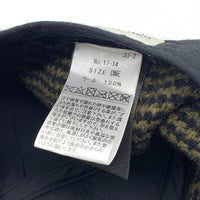DRIES VAN NOTEN ドリスヴァンノッテン 千鳥格子 ウールキャップ 帽子 ブラウン 福生店