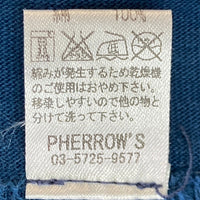 Pherrow’s フェローズ フロントプリントTシャツ ネイビー sizeXL/42 瑞穂店