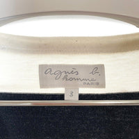 agnes b. homme アニエスベー オム 8807J019 太ボーダーTシャツ ブラック size3 瑞穂店