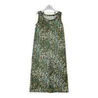 GRANDMA MAMA DAUGHTER グランドママドーター ノースリーブ 総柄 ワンピース グリーン size1 瑞穂店