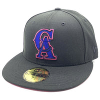 New Era ニューエラ 59FIFTY MLB カリフォルニア・エンジェルス ベースボールキャップ ブラック 35周年パッチ Size 7 5/8 (60.6cm) 福生店