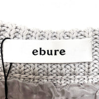 ebure エブール コットンテープ畦スカート グレー size38 タグ付き 瑞穂店