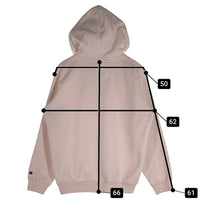 Supreme シュプリーム 17AW Champion チャンピオン Stacked C Hooded Sweatshirt プルオーバースウェットパーカー ピンク Size L 福生店