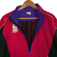 Reebok リーボック have a good time ナイロン アノラック ジャケット プルオーバー ピンク パープル ブラック ED4088 Size O 福生店