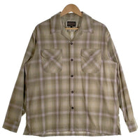 PENDLETON ペンドルトン オープンカラー 長袖 ウールシャツ カーキ 5575-2213 Size L 福生店