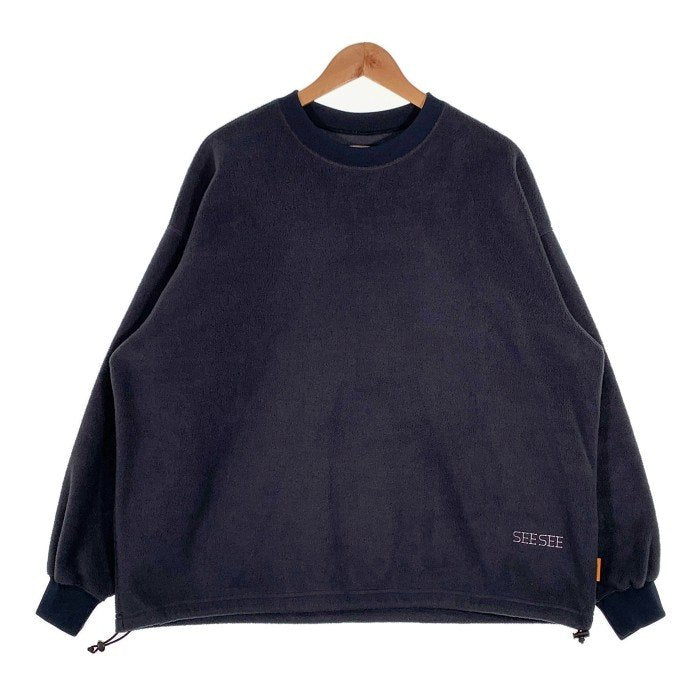 SEESEE シーシー CREWNECK FLEECE クルーネック フリース プルオーバー ネイビー Size L 福生店