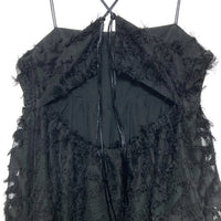 Ray Beams レイビームス フリンジフレアキャミワンピース ブラック size0 瑞穂店