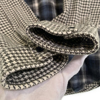 SUPREME シュプリーム Houndstooth Plaid Flannel Shirt 長袖 プレイド フランネル シャツ ブルー グレー Size M 福生店