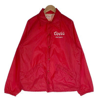 70's King Louie キングルイ Coors SOFTBALL クアーズ ソフトボール ナイロンコーチジャケット レッド USA製 Size L 福生店