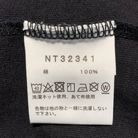 THE NORTH FACE ノースフェイス Flower Logo L/S Tee フラワー刺繡 ロゴプリント ロングスリーブTシャツ ブラック NT32341 Size L 福生店