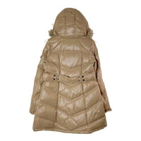 BURBERRY BLUE LABEL バーバリーブルーレーベル FRF01-532-50 ファー付きダウンジャケット ブラウン size38 瑞穂店