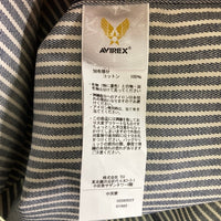 AVIREX アヴィレックス 783-3152010 ANTIFOULING COVERALL JACKET アンチフォーリングカバーオール ストライプ ネイビー sizeM 瑞穂店