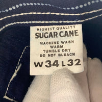 SUGAR CANE シュガーケーン 9oz ウォバッシュストライプ エンジニアパンツ ワーク ネイビー SC40786 Size 34×32 福生店