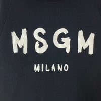 MSGM エムエスジーエム ロゴプリント スウェットトレーナー ブラック sizeS 瑞穂店
