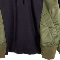 NIKE ナイキ 20AW sacai サカイ NRG HOODY プルオーバーパーカー ブラック オリーブ 切替 CW2419-475 Size S 福生店