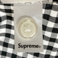SUPREME シュプリーム 21SS Gingham S/S Shirt ギンガムチェック ショートスリーブシャツ 半袖 ブラック ホワイト SizeL 瑞穂店