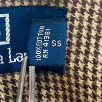 Polo Ralph Lauren ポロラルフローレン 千鳥柄 ネルシャツ ブラウン sizeM 瑞穂店