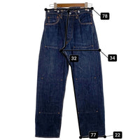 EVISU エヴィス No.2 ダブルニー デニムパンツ シンチバック カモメペイント インディゴ Lot.2013 Size 32×35 福生店