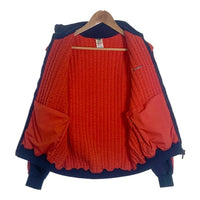 80-90's adidas アディダス トラックジャケット フリル切替 レッド ネイビー ririジップ レディース Size US L 福生店