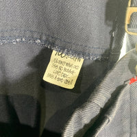 80's~ STUSSY ステューシー BIG LOGAN チノツイル オーバーオール ネイビー コットン Size L 福生店