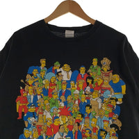 00's The Simpsons シンプソンズ プリントTシャツ ブラック DELTA 2007 Size L 福生店