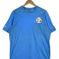 CORE FIGHTER コアファイター プリント ポケットTシャツ ブルー 袖刺繡 Size L 福生店