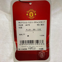 MANCHESTER UNITED マンチェスターユナイテッド 2002-2003 リーグ優勝記念Tシャツ ホワイト sizeL 瑞穂店