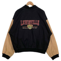 90's GAME sportswear ゲームスポーツウェア スタジアムジャケット 刺繡 ネイビー ブラウン USA製 Size L 福生店