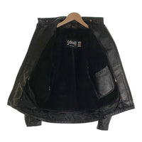 Schott ショット レザーシングルライダースジャケット 641 ボアライナー付 ブラック Size 34 福生店