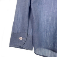 70's BIG YANK ビッグヤンク シャンブレー ワークシャツ ライトブルー 襟芯 Size M 相当 福生店