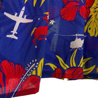 459th AIRLIFT SQUADRON 第459空輸中隊 レーヨン アロハシャツ マルチ プリント Size S 福生店