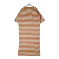 6 BEAUTY&YOUTH ロク ビューティーアンドユース ボーダー Tシャツ ワンピース ベージュ×オレンジ size38 瑞穂店