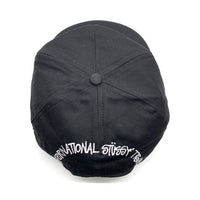 80-90's STUSSY ステューシー TRIBE刺繡 5パネルキャップ ブラック バックマジックテープ オールド タグなし 福生店